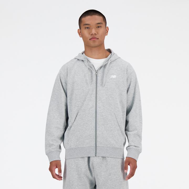Actual product image New Balance Stacked Logo French Terry FZ Hoodie (S)
