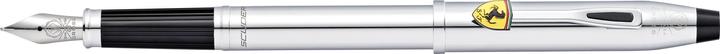 Actual product image Cross Fountain pen Century II Scuderia Ferrari chrome, M-nib, in gift box (Bright chrome)
