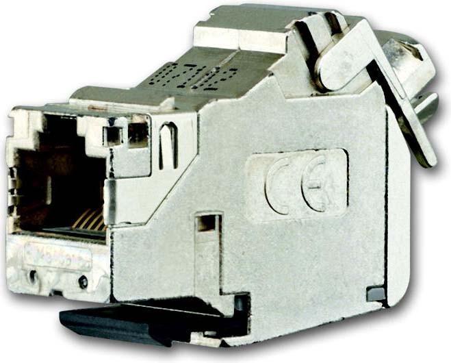 Produktbild Busch-Jaeger 0230-0-0413 - RJ45 - Cat. 6A iso - Metallisch - Cat6a - 1 Stück(e)
