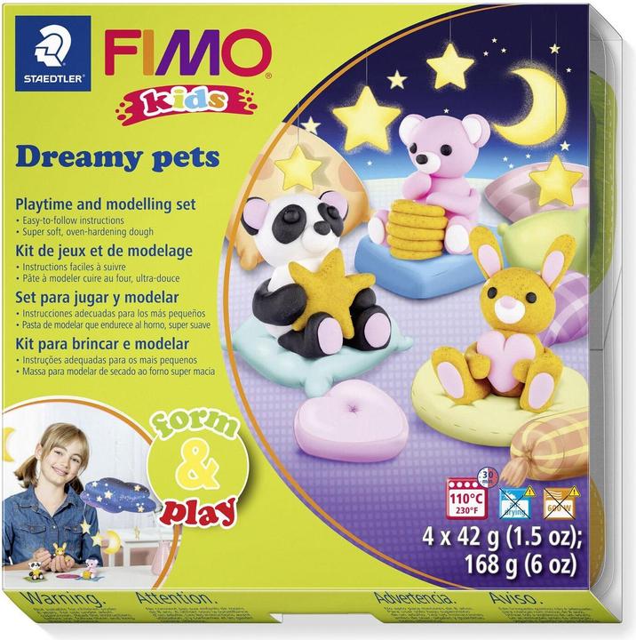 Image du produit Fimo Kids Form&Play Set 4 x 42g Animaux endormis