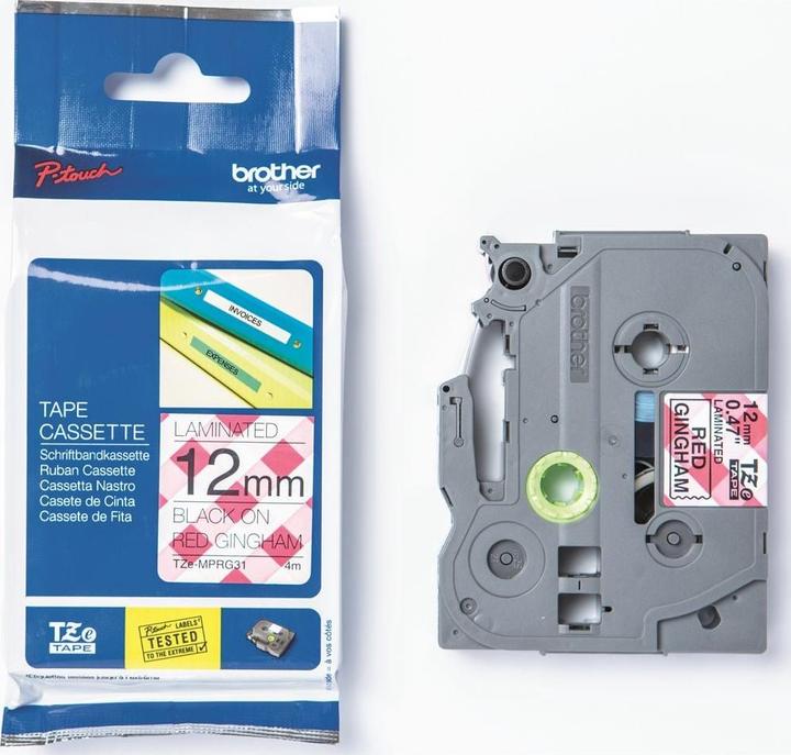 Produktbild Brother Tze-Mprg31 (1.20 cm, Weiss, Schwarz, Rot)