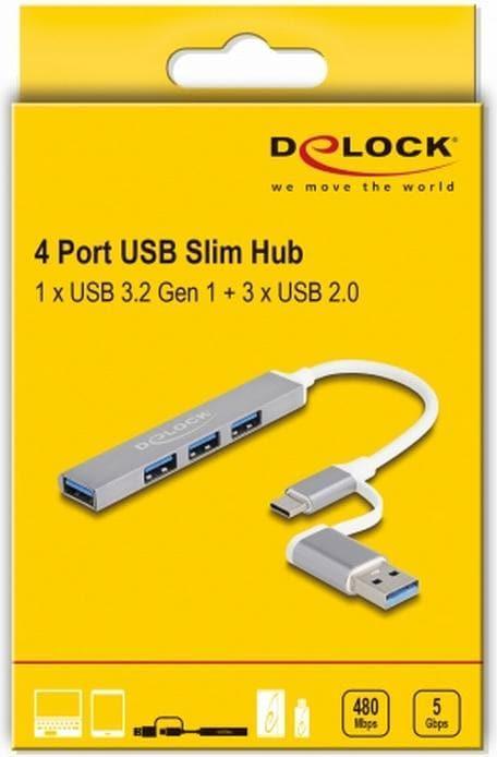 Produktbild Delock Slim (USB-A, USB-C, 4 Ports)