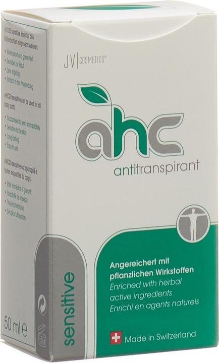 Actual product image JV Cosmetics AHC 20 antiperspirant sensitive (Roll-on, 50 ml)