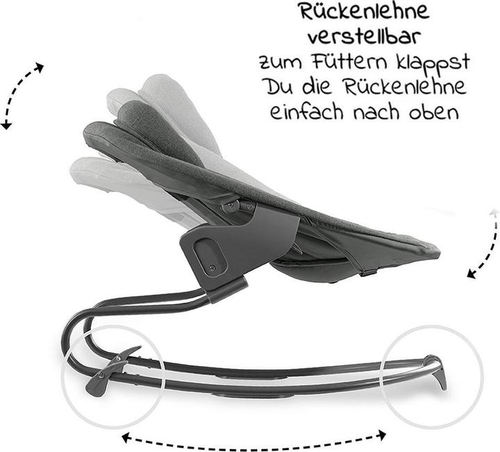 Produktbild Hauck Hochstühle Alpha Plus Grey XXL Newborn Set - Hochstuhl + 2in1 (Hochstuhl)