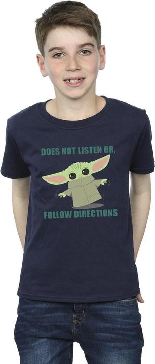 Immagine prodotto Star Wars The Mandalorian Grogu Does Not Listen Maglietta Ragazzi (140, 146)