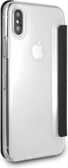 Immagine prodotto Karl Lagerfeld KLFLBKPXKSB Custodia per iPhone X/Xs in acciaio/nero Signature Glitter (Apple iPhone XS, Apple iPhone X)