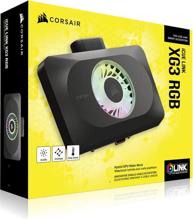 Image du produit Corsair iCUE LINK XG3 RGB HYBRID GPU Water block (4070 Ti)
