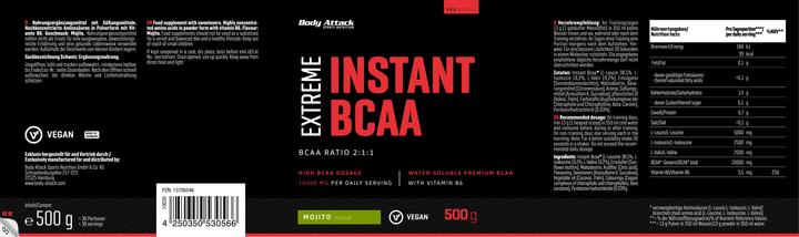 Produktbild Body Attack Extreme Instant BCAA (500g Dose) (Tropical, 1 Stk., 500 g)