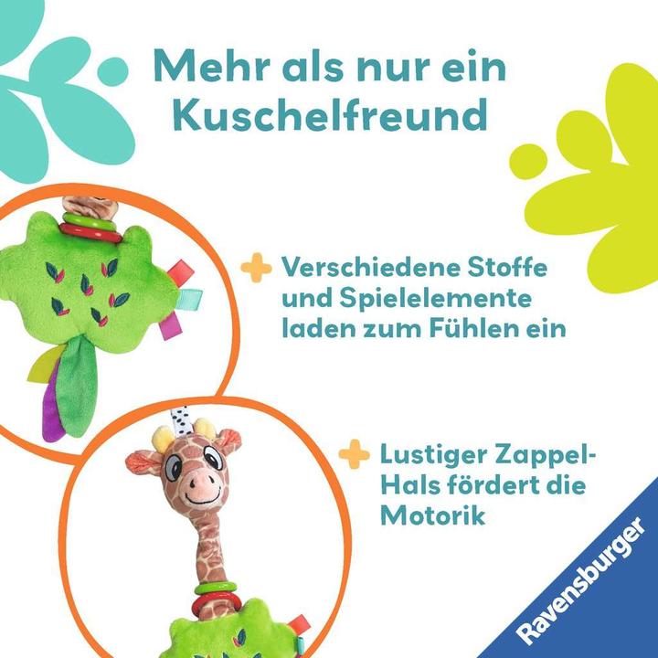 Image du produit Ravensburger 4851 play+ Girafe zapping, peluche avec effet de jeu amusant, jouet pour bébé à partir de 0 ans