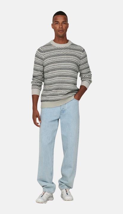 Produktbild Only & Sons ONSMUSA REG 3 STRUC CREW KNIT Strickpullover (XS)