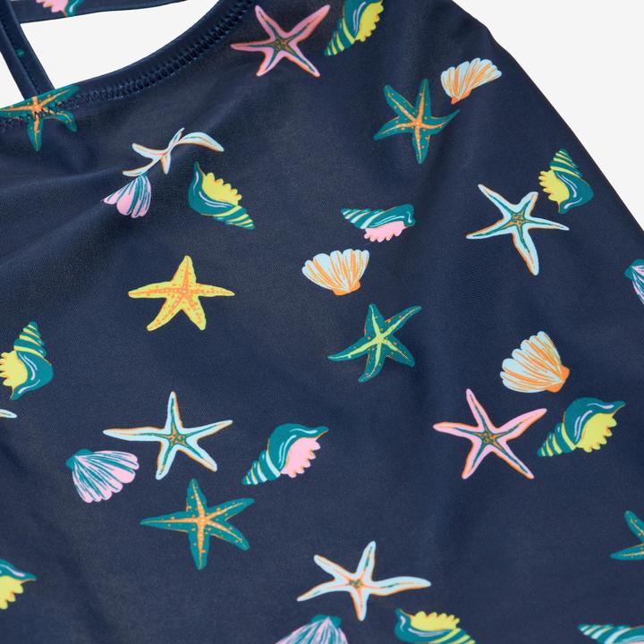 Image du produit Nabaiji Maillot de bain 1 pièce jupette natation Fille - 100 Lila bleu (6, 7, 8)