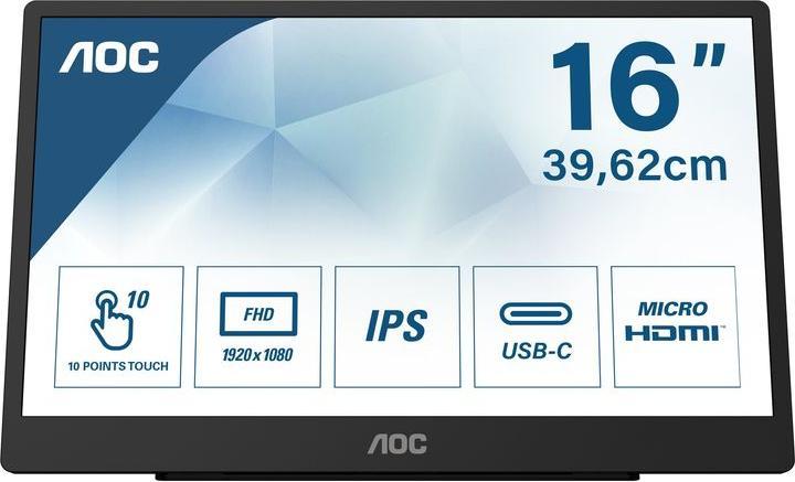 Image du produit AOC 16T2 (1920 x 1080 pixels, 15.60")
