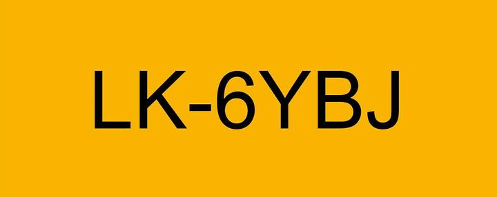 Actual product image Epson Matte Yellow/Black 24mm LK-6YBJ (2.40 cm, Yellow)