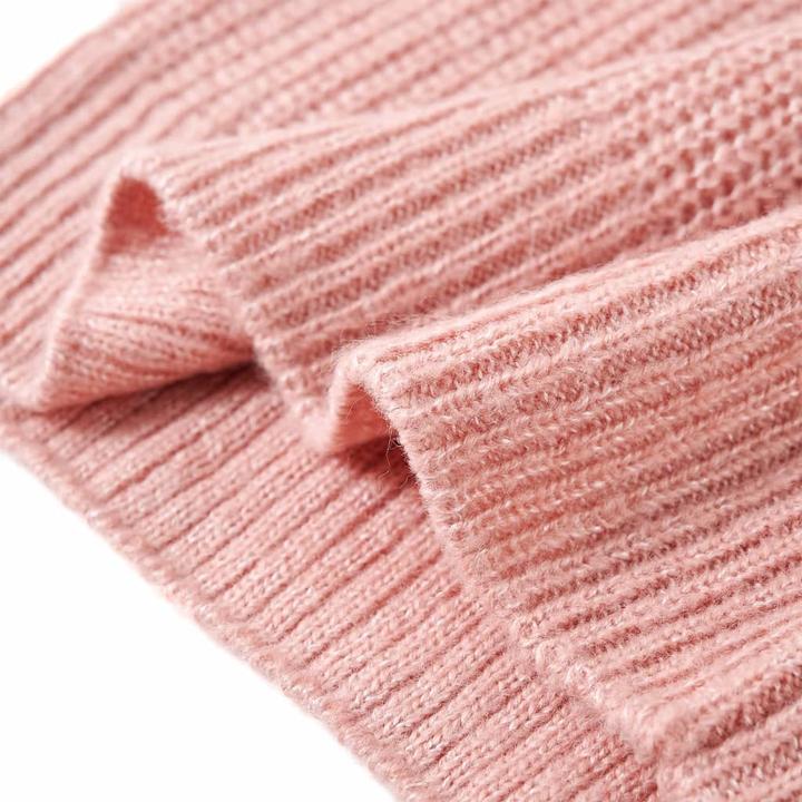 Produktbild VidaXL Kinder-Pulloverweste Gestrickt Hellrosa 128,Material: 67 (128)