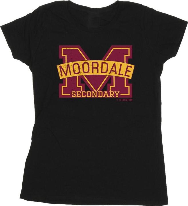 Netflix Sex Education Moordale Cracked M Logo 2 TShirt (XL)