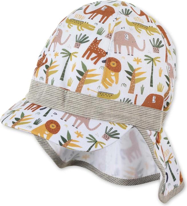 Sterntaler Schirmmütze mit Nackenschutz Safari Tiere UV + (47)