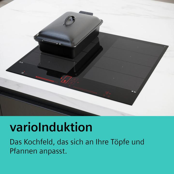 Produktbild Siemens iQ700, Induktionskochfeld, 60 cm, herdgesteuert, Schwarz, Mit Rahmen aufliegend, EY645CXB6E