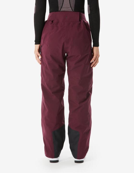Actual product image Wedze Ladies' ski trousers warm and breathable ladies - 500 bordeaux red (44)