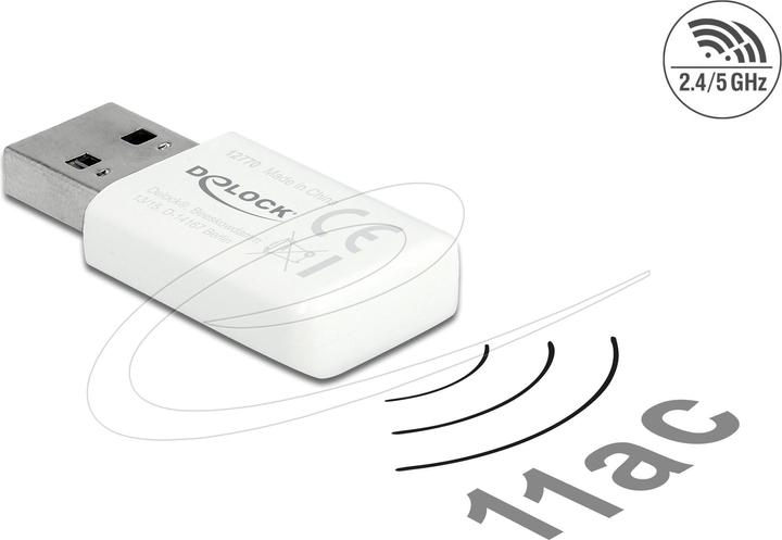 Produktbild Delock WLAN-AC USB-Adapter 12770 mit WLAN (USB 3.0)
