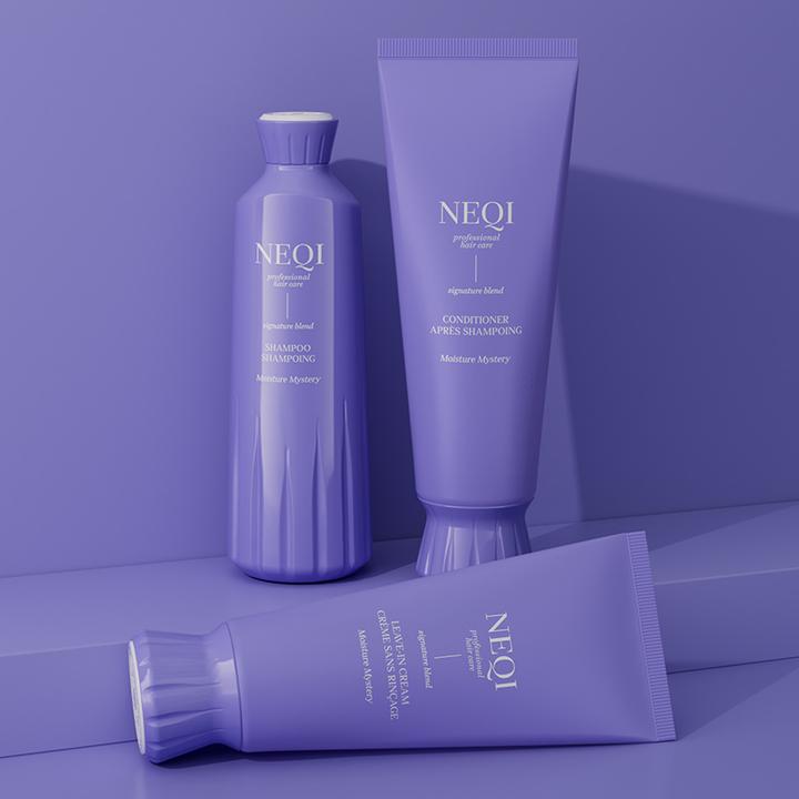 Image du produit Neqi Shampooing Moisture Mystery Hydratation profonde pour cheveux secs et cassants Soins professionnels (330 ml, Shampoing liquide)