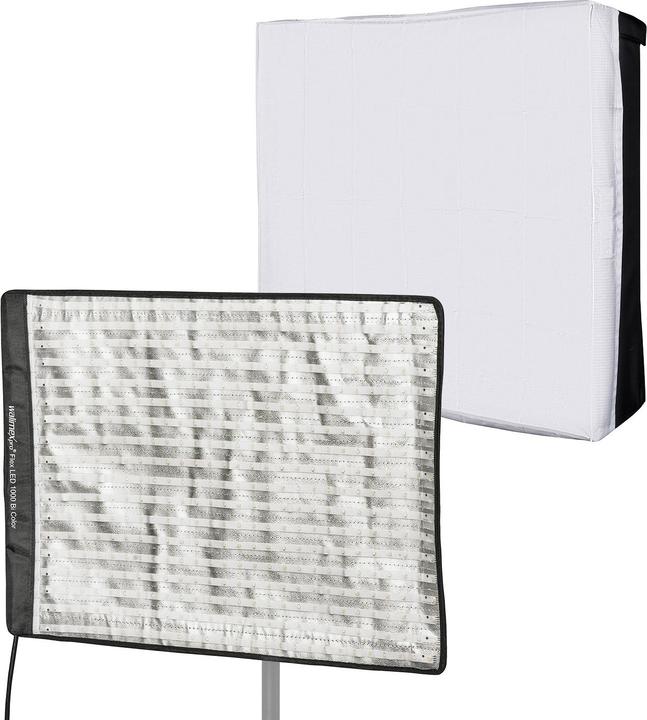Actual product image Walimex pro Flex LED Bi Color Leuchtmatte Set inkl. Softbox 100W Flächenleuchte (Surface luminaire)