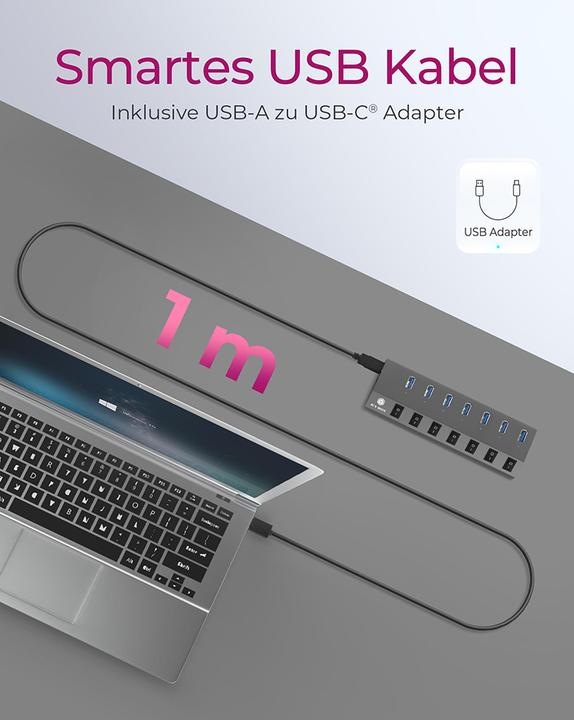 Image du produit Icy Box IB-HUB1701-C3 (USB-C, 7 Ports)