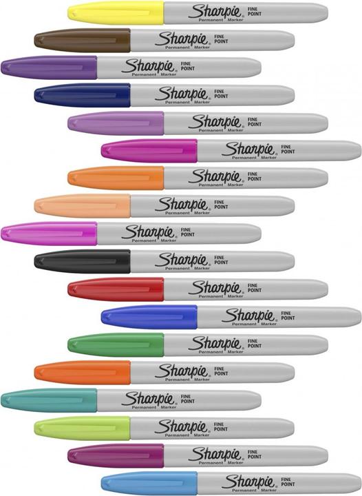 Actual product image Sharpie Fine (Grey, Multicoloured, 18 x)
