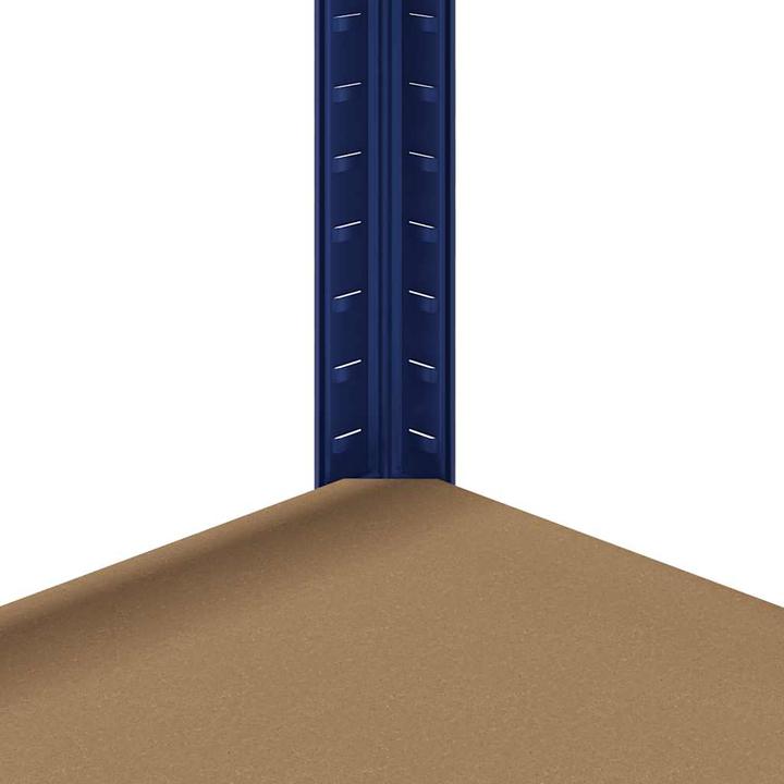 Produktbild VidaXL Regal-Set 5 Böden 2-tlg. Blau Stahl & Holzwerkstoff Garagenregal
