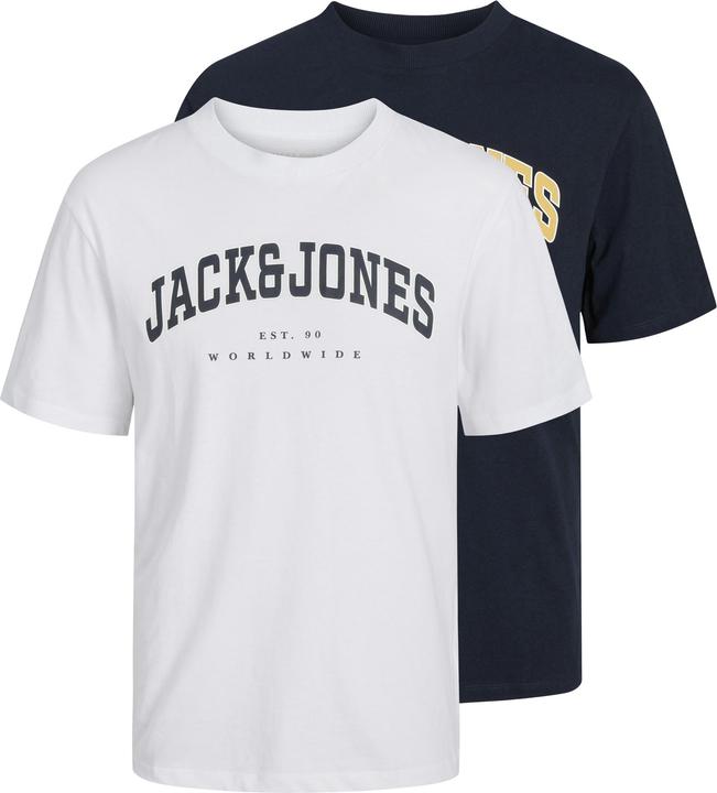 Actual product image Jack & Jones Jjecaleb Varsity Tee Ss O-Neck 2pk Mp (S)
