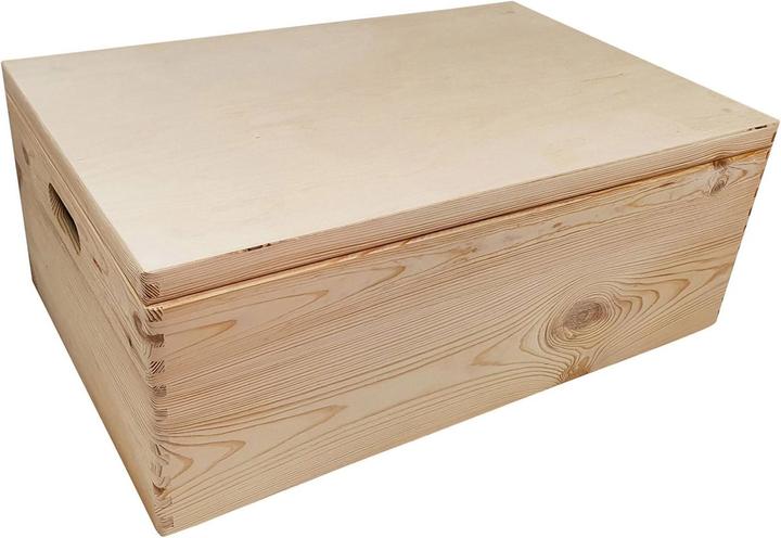 Productafbeelding Playwood Grenen opbergdoos met scharnierend deksel (40x30x23cm)