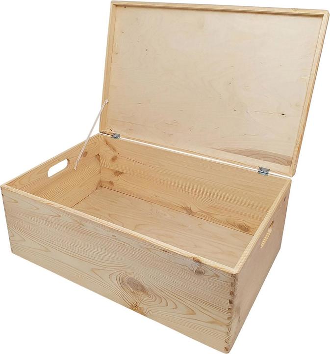 Productafbeelding Playwood Grenen opbergdoos met scharnierend deksel (40x30x23cm)