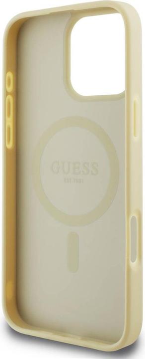 Immagine prodotto Guess GUHMP16XPSAPSMED iPhone 16 Pro Max 6.9" złoty/oro HC MagSafe Safiano Peony Classic Logo (Apple iPhone 16 Pro Max)