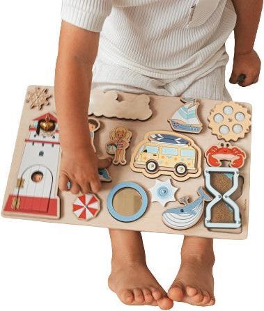 Produktbild Activity Board Handgefertigtes sensorisches Beschäftigungsbrett, Aktivitätsbrett, motorisches Spielzeug, perfektes