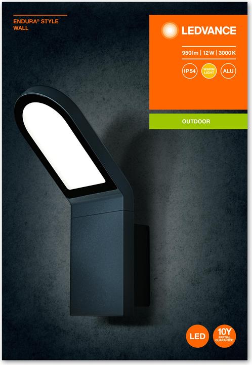 Produktbild Ledvance Endura Style Wall (740 lm, IP44)