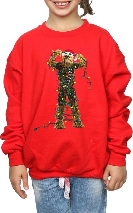 Produktbild Star Wars Chewbacca Christmas Lights Sweatshirt Mädchen (140, 146)