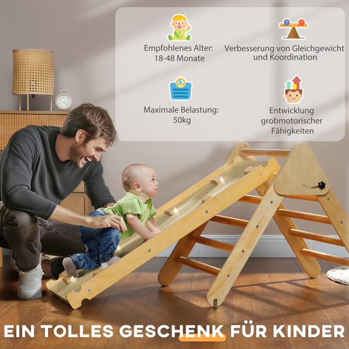 Immagine prodotto Aiyaplay Klettergerüst Kiefernholz, Mehrschichtenplatte Naturholz