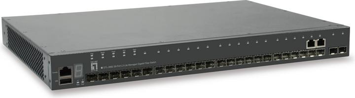 Image du produit LevelOne Commutateur Gigabit administrable L3 Lite à 28 ports 2 x SFP/RJ45 Combo Gigabit 2 x SFP+ 10 Giga... (28 Ports)