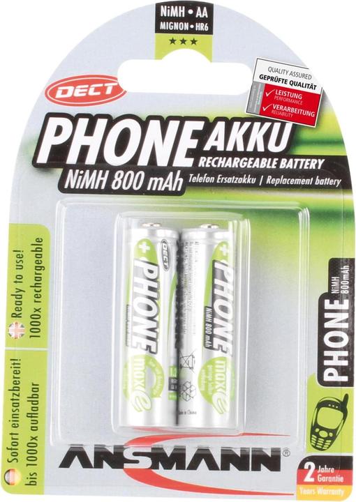 Productafbeelding Ansmann AA (1 Pcs., AA, 800 mAh)