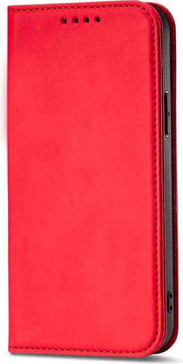 Actual product image Hurtel Magnet Card Case for iPhone 13 Pro Pouch Card Wallet Card Holder Red (Apple iPhone 13 Pro)