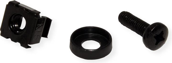 Produktbild Roline Montagematerial für 19/"-Komponenten, M5, 100-fach, schwarz