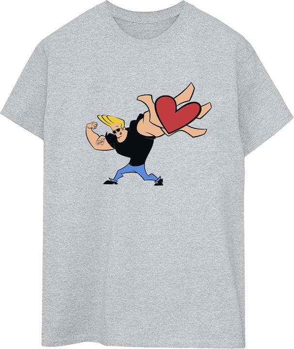 Johnny Bravo Heart Present TShirt (XL)
