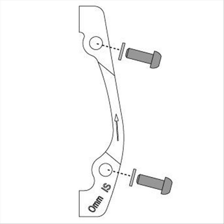 Actual product image Avid IS Bracket 0 IS (Front 160/Rear 140) Includes Stainless Br