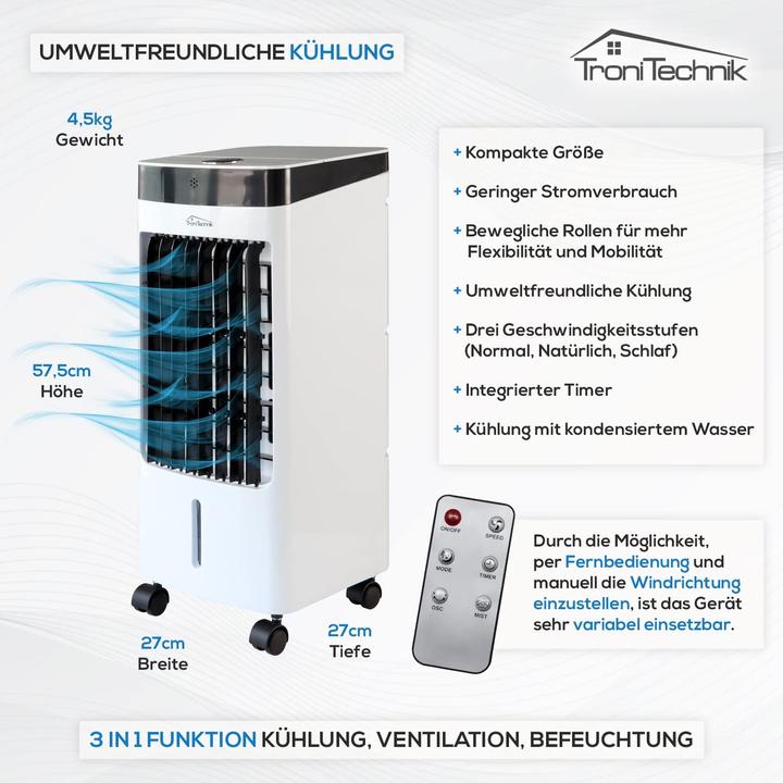 Produktbild TroniTechnik Klimaanlage ohne Abluftschlauch LK04