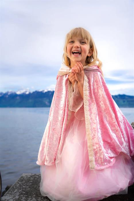 Produktbild Great Pretenders Deluxe Pink Rose Prinzessinen Cape 4 - 6