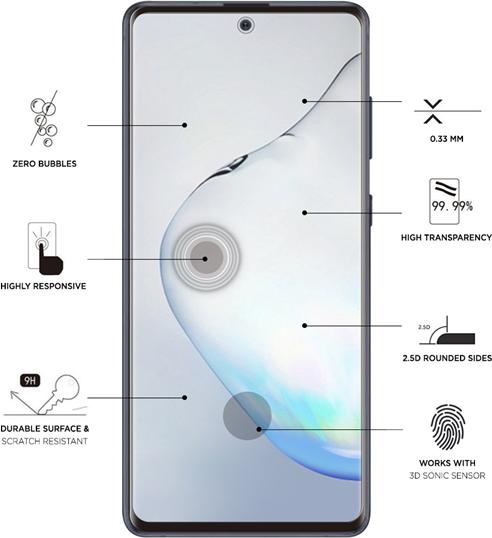 Produktbild Eiger Mountain Glass Clear Edge (1 Stück, Samsung Galaxy Note 10 Lite)
