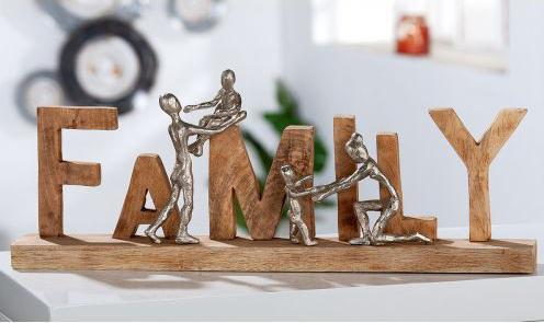 Produktbild Gilde Holz Schriftzug Family