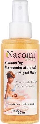 Produktbild Nacomi Sunny Shimmering Tan Accelerating Oil With Gold Flakes Oil Accelerating Tanning From Crumbs (Selbstbräunungsspray, 150 ml)