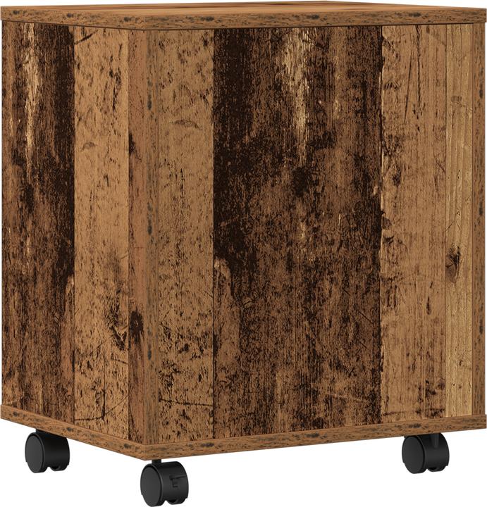 Produktbild VidaXL Druckerständer mit Rollen Alte Holz 41x32x48 cm