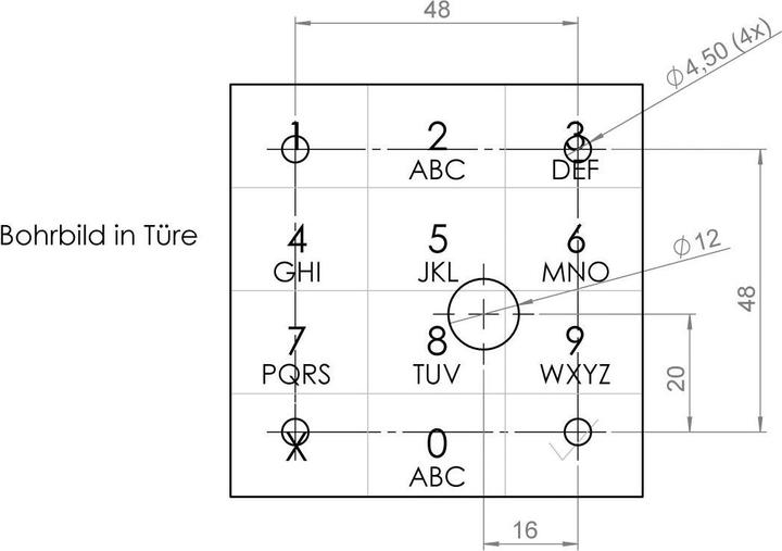 Produktbild PS Elektronische Zahlenschlösser 10TEN (Elektronische Zahlenkombination)