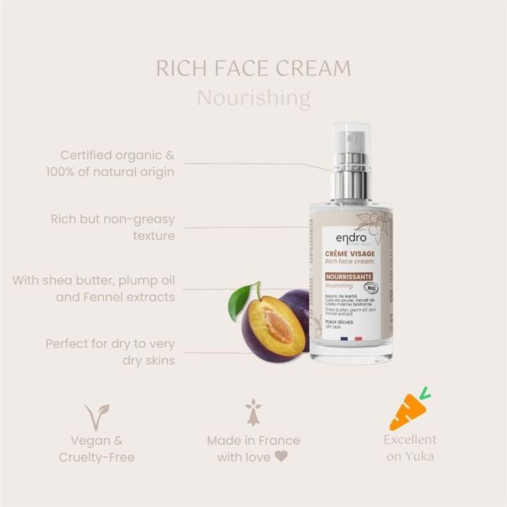 Actual product image Endro Cosmétiques Gesichtscreme pflegendend 50 ml (50 ml, 24h cream)
